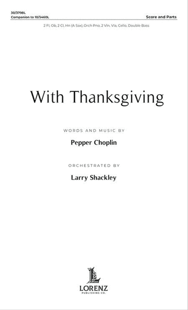 With Thanksgiving - Instrumental Ensemble Score and Parts