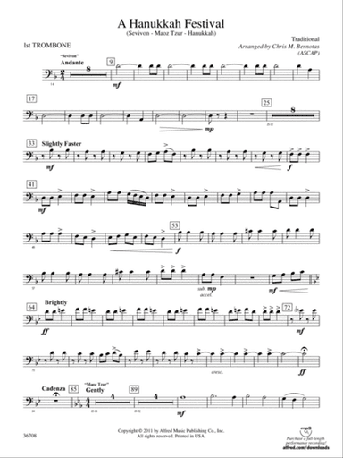 A Hanukkah Festival: 1st Trombone