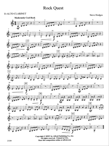 Rock Quest: E-flat Alto Clarinet