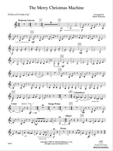 The Merry Christmas Machine: (wp) E-flat Tuba T.C.