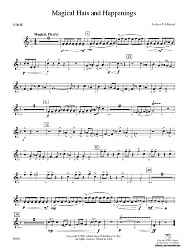 Magical Hats and Happenings: Oboe