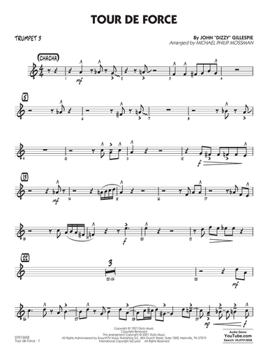 Tour De Force (arr. Michael Philip Mossman) - Trumpet 3