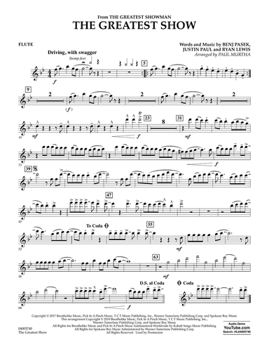 The Greatest Show (arr. Paul Murtha) - Flute