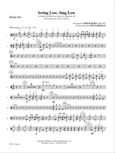 Swing Low, Sing Low: Drums