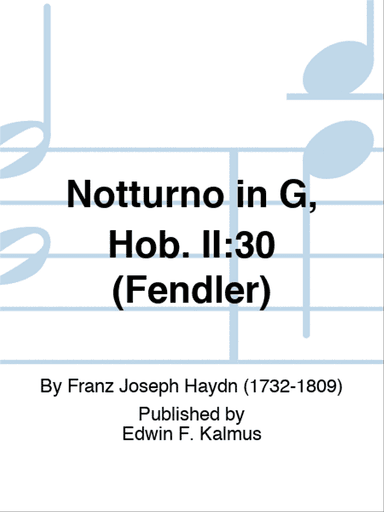 Notturno in G, Hob. II:30 (Fendler)