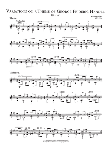 Variations On A Theme Of Handel ("The Harmonious Blacksmith"), Op. 107