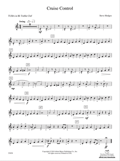 Cruise Control: (wp) B-flat Tuba T.C.