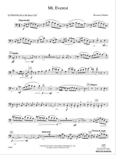 Mt. Everest: (wp) B-flat Baritone B.C.