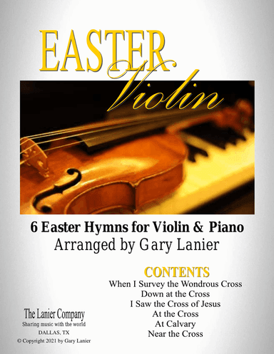 EASTER Violin (6 Easter hymns for Violin & Piano with Score/Parts)
