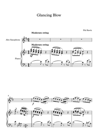 Glancing Blow - Alto Sax Solo