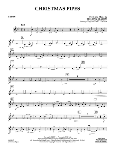 Christmas Pipes - F Horn