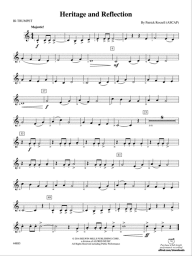 Heritage and Reflection: 1st B-flat Trumpet