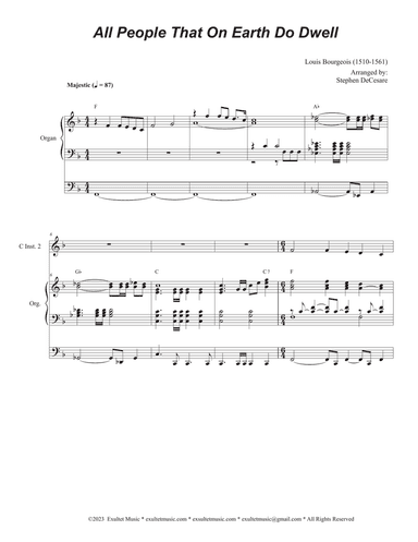 All People That On Earth Do Dwell (Duet for C-Instruments)