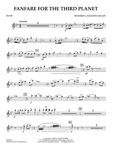 Fanfare for the Third Planet - Flute