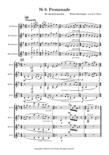 Pictures at an Exibition - Promenade Nr. 4