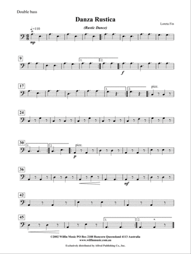 Danza Rustica: String Bass