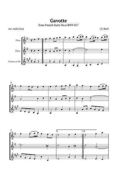 Gavotte from French Suite No.6