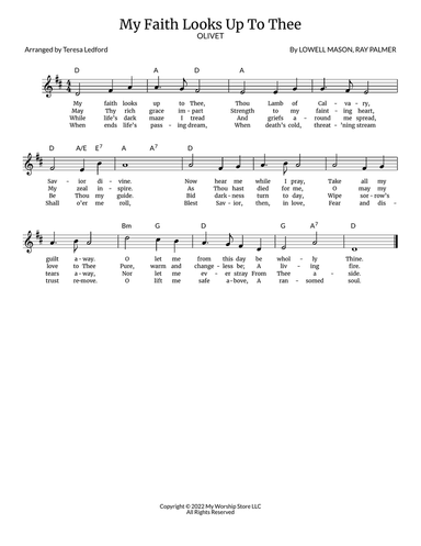 My Faith Looks Up To Thee