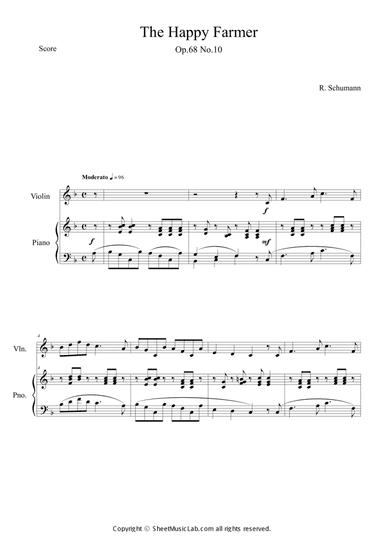 The Happy Farmer Op.68 No.10
