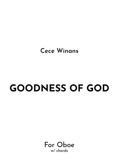 Goodness Of God