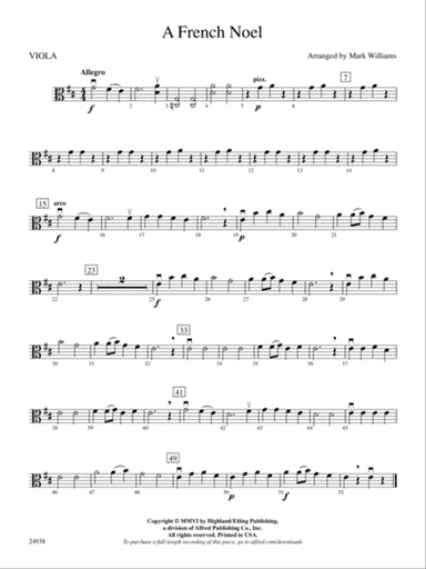 A French Noel: Viola