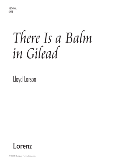 There Is a Balm in Gilead