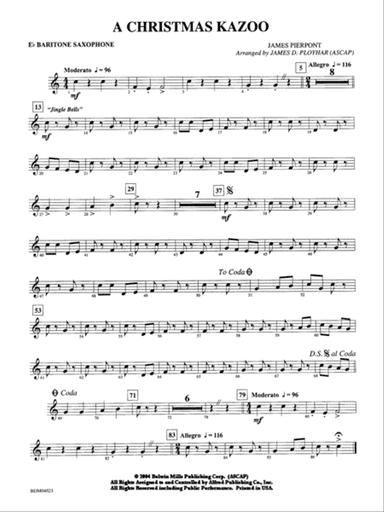 A Christmas Kazoo: E-flat Baritone Saxophone