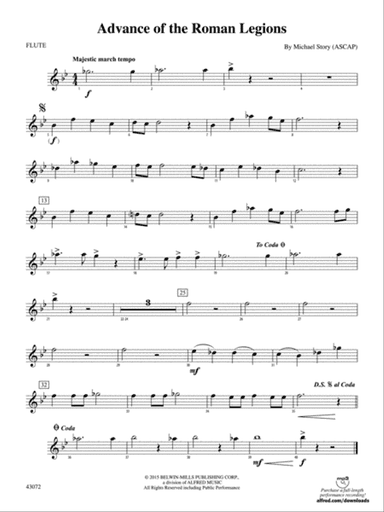 Advance of the Roman Legions: Flute