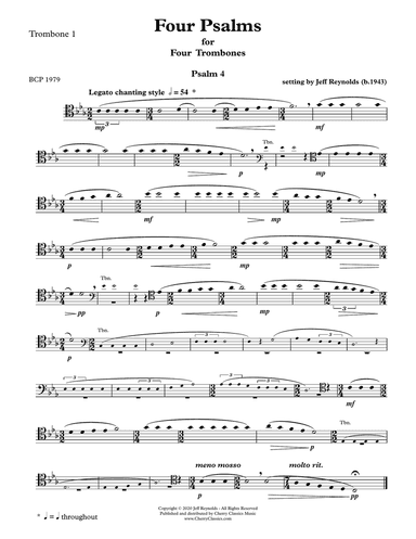 Four Psalms for Four Trombones