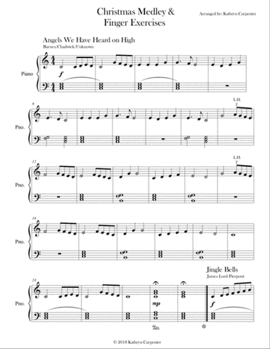Christmas Medley (Christmas Collection, Easy Piano) & Finger Exercises