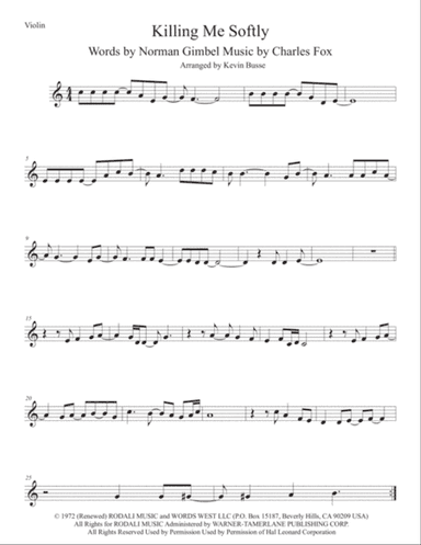 Killing Me Softly With His Song