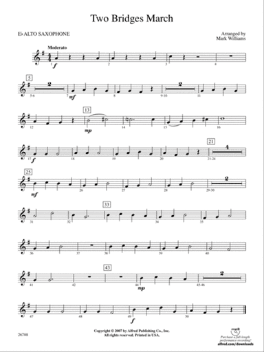 Two Bridges March: E-flat Alto Saxophone