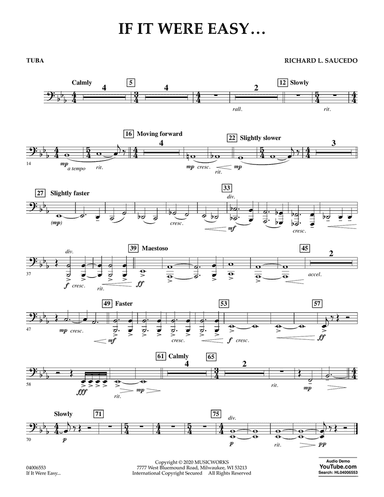 If It Were Easy... - Tuba