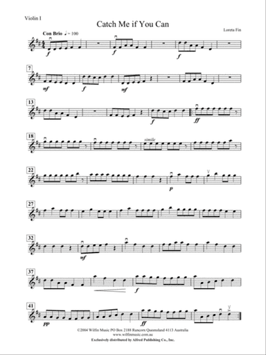 Catch Me If You Can: 1st Violin