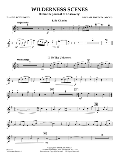 Wilderness Scenes (from The Journal Of Discovery) - Eb Alto Saxophone 1