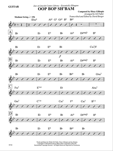 Oop Bop Sh'Bam: Guitar
