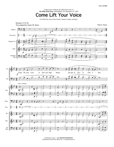 Come, Lift Your Voice (Score/Parts)
