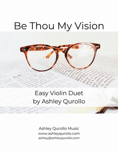 Be Thou My Vision -- Easy Violin Duet