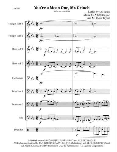 You're A Mean One, Mr. Grinch