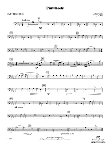 Pinwheels: 2nd Trombone
