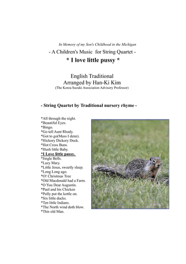 I love little pussy (For String Quartet)