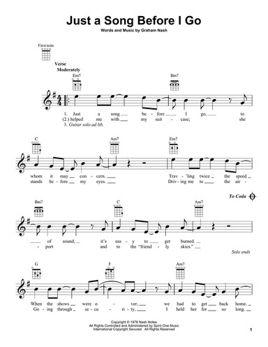 Just A Song Before I Go