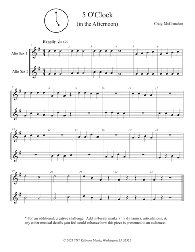 5 O'Clock (In the Afternoon)