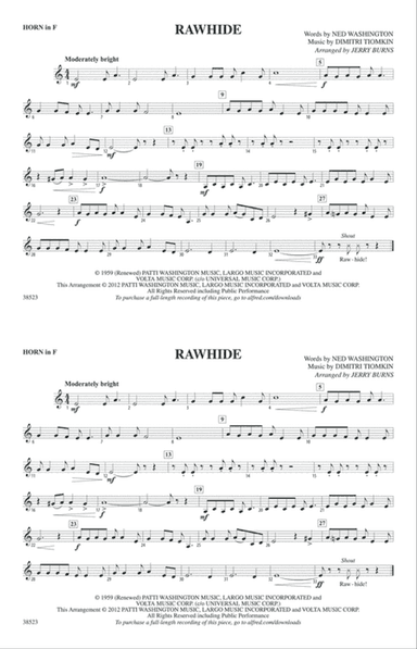 Rawhide: 1st F Horn
