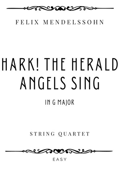 Mendelssohn - Hark! The Herald Angels Sing in G Major - Easy