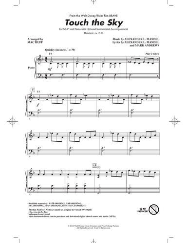 Touch The Sky (from Brave) (arr. Mac Huff)