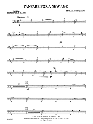 Fanfare for a New Age: (wp) 1st B-flat Trombone B.C.