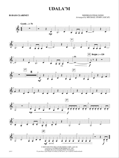 Udala'm: B-flat Bass Clarinet