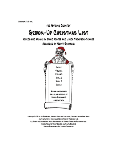 Grown-Up Christmas List