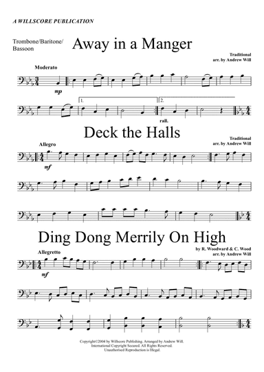 Christmas Carol Selections - Trombone/Baritone/Bassoon